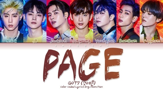  GOT7_PAGE Poster