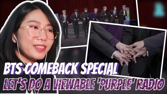  BTS Comeback Special: Let's Do a Viewable 'Purple' Radio Poster